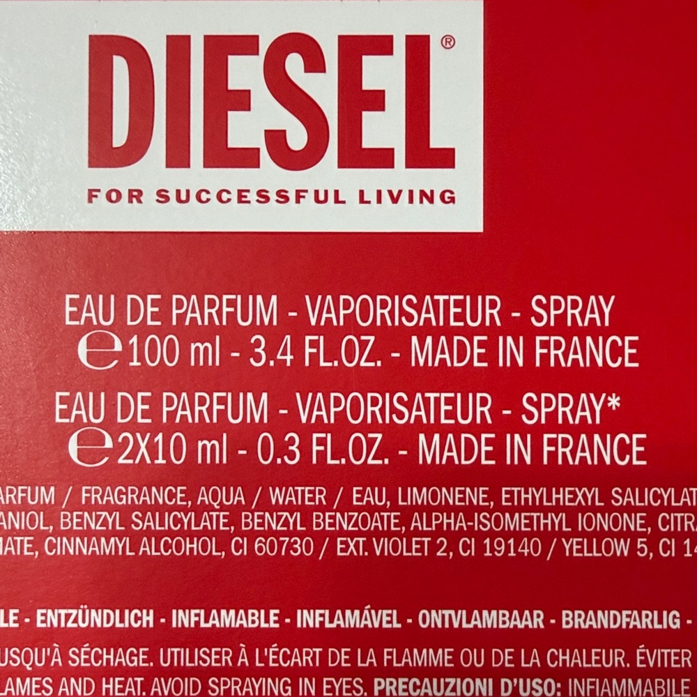 Diesel Red Fragrance Gift Set - Red and Silver Accents - Picture 5 of 6